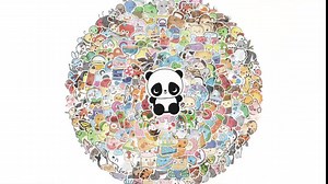 310 Pcs Cute Animal Stickers for Kids, Water Bottle Food Stickers Waterproof Vinyl Phone Skateboard Laptop Stickers, Aesthetic Sticker Packs for Boys Girls Teens