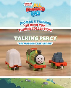 152 reactions | Masinis Cilik!六‍✈️ Saatnya berimajinasi lebih luas bersama Thomas & Friends Talking Toy Trains Collection!✨ Koleksi Thomas yang satu ini bisa ngomong loh Mulai dari Percy, Gordon dan James, yang mana nih yang jadi favorit Masinis Cilik? Dapatkan sekarang hanya di toko mainan favorit Moms & Masinis Cilik! #AllEnginesGo #KeepPlaying | Thomas & Friends | Facebook