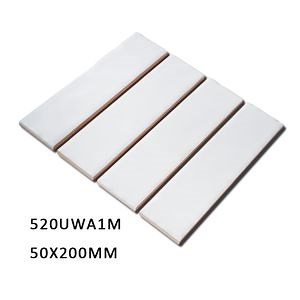 [Hot Item] 50X200mm White Matte Decorative Ceramic Subway Tiles Handcraft Wall Tile