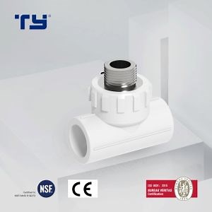 [Hot Item] Competitive Price PPR Fitting Middle Side Brass Male Threaded Tee