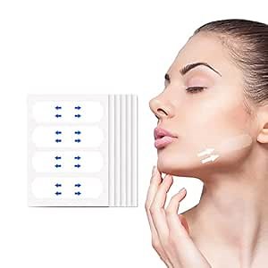 Blessinova Invisible Face Lifter Tape - Face Tape Lifting Invisible, Instant Face Lift Tape, Instant Face Lift Tape, Face Tape for Jowls Double Chin Wrinkle Removal Lift Sticker (40pcs)