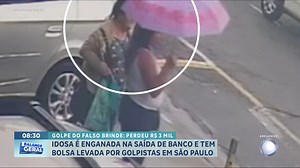 22K views · 425 reactions | Idosa cai no golpe do falso brinde e perde R$ 3 mil logo após sacar aposentadoria. A polícia investiga o caso e solicita imagens das câmeras próximas ao local do crime #NotíciasBGManhã | Balanço Geral | Facebook