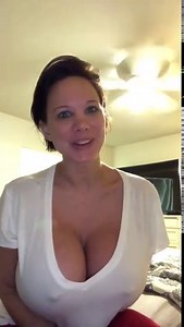 Boobs press on chest