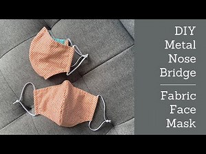 Metal Nose Bridge for Fabric Face Masks - Using Plastic Covered Double Wire Twist Tie