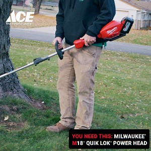 We are elated to bring you the Milwaukee M18 Quick-Lok Power Head! Add attachments to keep your yard looking pristine! From trimming, hedging, brush cutting and more, you can switch from one task to the next! Learn more at https://bit.ly/41srIZc #AceHardware #TheHelpfulPlace | Ace Hardware