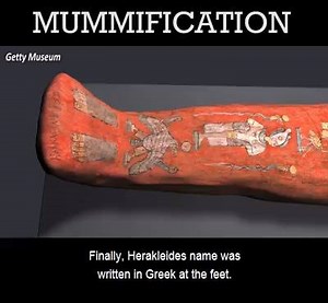 The procedure of mummification. (sound on) Via: Getty Museum | Scientifist