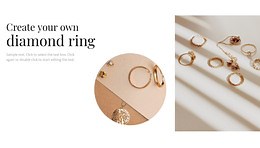 Your own diamond ring - Website Template by Nicepage