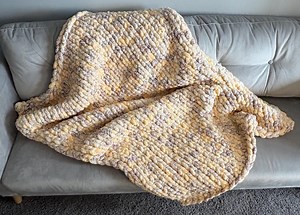 Chunky Knit Throw Blanket - Sunrays - 40"x55" - Etsy Canada