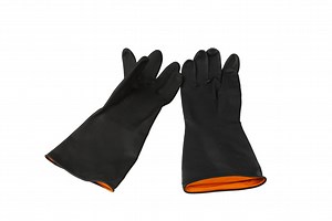 [Hot Item] Industrial Wholesale Rubber Heavy Duty Work Safety Gloves Rubber Latex Glove