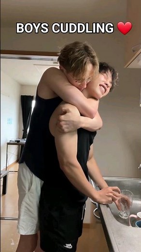 boyfriends cuddle 🥰 adorable and clingy BL ❤️ #gay #couple #bl