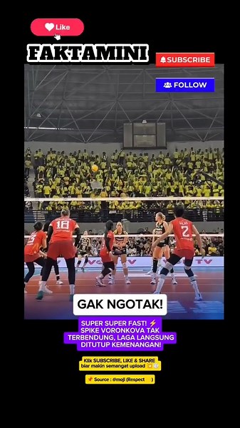 GAK NGOTAK! Spike Voronkova Kayak NGE-BOR LANTAI! 😱 #voronkova #fypシ #jpe