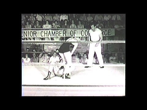 June Byers vs Cora Combs 1950's Wrestling From Hollywood ladies women female women's