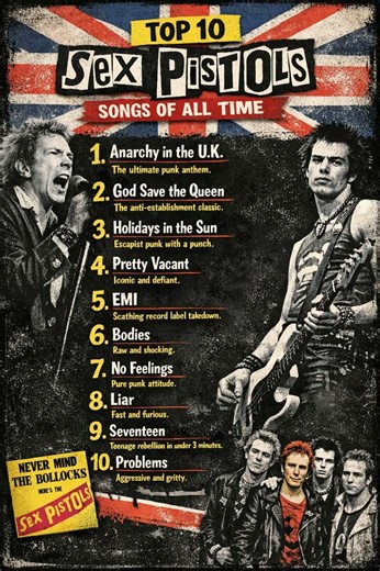 The Top Ten Sex Pistols songs of all time