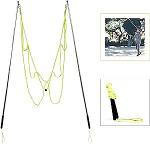 Giant Bubble Wand Stainless Steel Telescopic Design Bubble Blower Wands Outdoor Giant Bubble Maker Toys for Boys Girls Adult Multi Holes Rubber Bubble Sticks for Birthday Party Lawn Park Beach