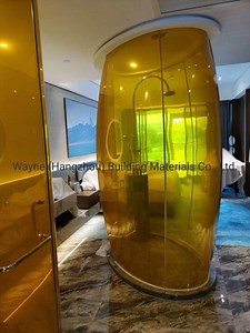 [Hot Item] Bent Tempered Laminated Glass Pdlc Elecotronic Switchable Smart Privacy Glass for Shower Room