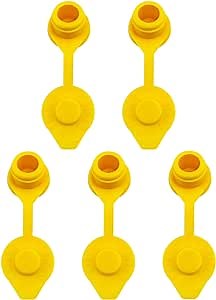JDIAG Gas Can Vent Caps Kits Fuel Gas Can Vent Replacement Cap Compatible with Most Gasoline/Fuel Jug Gas Tank Vent Caps 5 PCS