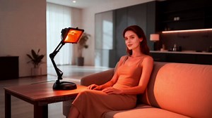 Infrared Lamp, 150W Infrared Heat Lamp Therapy for Body Neck Shoulder Joints Back Pain Relief, Near Infrared Red Light Therapy with Timer, Adjustable Stand