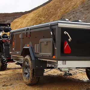 [Hot Item] 4X4 Remolque Camper Offroad Plegable hacia Adelante con Cocina Deslizante y Carpa