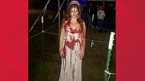 Woman's 'Carrie' costume freaks out first responders after she crashed her car