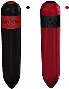 Rocket Bullet Vibrator with 9 Vibrations - Mini Pocket Size & Cordless Massager for Women Pleasure - G Spot Clitoral Vibrator - (Red)