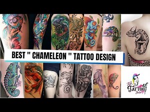 Realistic Chameleon Tattoo Ideas 2025 | Colorful Chameleon Tattoo Designs | Creative Chameleon