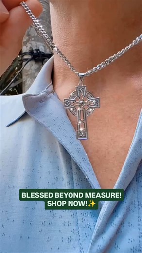 A powerful symbol of faith, heritage, and protection — all in one timeless piece.🔥 Our Celtic Cross Pendant carries ancient roots and everyday meaning. Would you wear this as a daily anchor or pass it down through generations?🙏🏻 #celticcross #irishheritage #celticjewelry #faithandstrength #symbolicjewelry #irishroots #crosspendant #celticstyle #timelessdesign #heritagejewelry #spiritualsymbol #spiritualstyle | Celtic Knot Jewelry