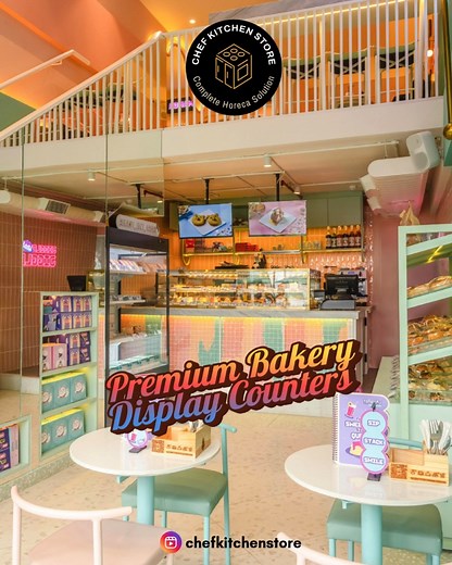✨ *Premium Bakery Display Counters that Transform Your Outlet* ✨ At *CHEF KITCHEN STORE* we design bakery display counters that don’t just showcase your products — They elevate the entire customer experience. From irresistible pastries to fresh breads, our counters keep everything perfectly lit, perfectly stored, and perfectly presented. ✔ Premium Build Quality ✔ Energy Efficient ✔ Day–Night Reliable Performance ✔ Elegant Designs That Boost Sales Upgrade your bakery. Elevate your brand. 🔥 *CHEF