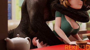 Aunt Cass scene - Directors Cut [Rekin3D]