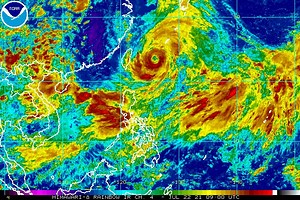 Rain goes on as slow Typhoon Fabian keeps enhancing southwest monsoon