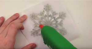 DIY Hot Glue Snowflake Ornament For Christmas Decoration