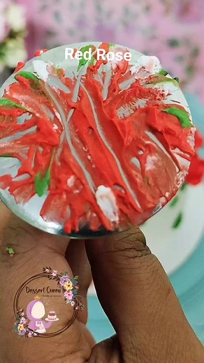 Rose piping tutorial #short | Dessert Queen