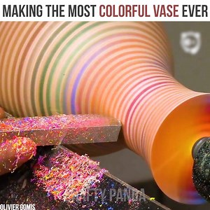 37K views · 589 reactions | Making the most colorful vase ever Partner: Olivier Gomis: etsy.com/fr/shop/GOMISOtournage Follow: youtube.com/user/OriginsShaDoWs/featured ; instagram.com/olivier_gomis_/ | Crafty Panda How | Facebook