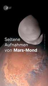 Deimos - der Mond des Mars: Bisher vor allem auf der Rückseite noch unerforscht, hat sich nun eine Raumsonde so nah herangewagt wie selten zuvor. | ZDF heute