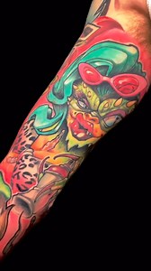 Gremlins Arm 🎨 @peppe__space 📍 Macko Tattoo Shops - Bari 📩 bari@macko.tattoo #newschooltattoo #colortattoo #macko | Macko Tattoo Shops