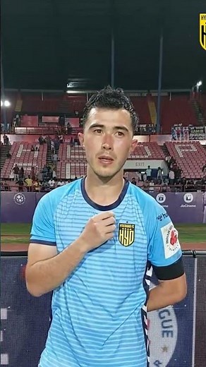 Cy Goddard om his goal against Jamshedpur! #JFCHFC #TheNawabs 💛🖤