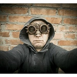 #steampunk #mask ##dmitriybragin #craft #work #accessories #wall #sibe #bricks #handmade #etsy #ua #kharkov #burningman # | Dmitriy Bragin-Art Creative