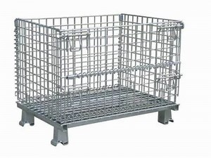 [Hot Item] Foldable Steel Wire Mesh Pallet Cage for Storage Container Animal House Steel Wire Mesh