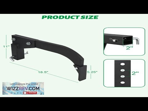Garvee Hitch Mounted Ripper 18'' Shank Middle Buster Plow for ATV UTV Tractor