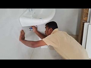 How to install a wash basin in bathroom