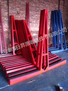 [Hot Item] Granite Marble Slab a-Type Frame Glass Storage Rack Display