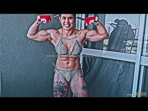 Sassenach's incredible raw power as she effortlessly bends and destroys metal bars with pure muscle