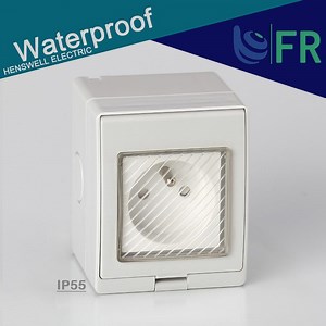 [Hot Item] IP55 France Weatherproof Power Socket 16A Unswitched 1socket