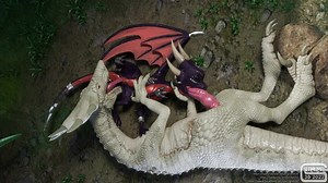 AlphaZapper & Cynder: Throat and Tongue Action - Grimm3D