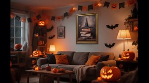 Vintage Three Witches Halloween Wall Art Spooky Gothic Witch Poster Retro Creepy Dark Aesthetic Horror Witchy Picture Canvas Print Decor for Bedroom Dorm Party Room 16x24inch Unframed