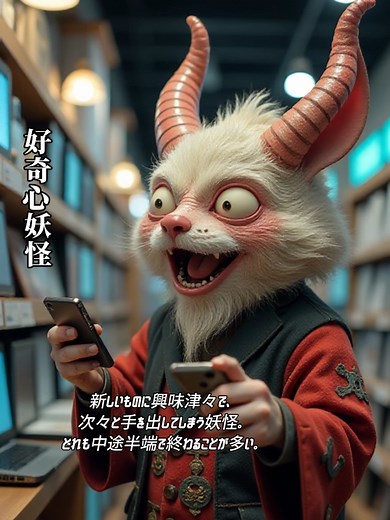 AIが生み出す風刺妖怪の世界！ #AI #風刺 #妖怪 #社会風刺 #人工知能