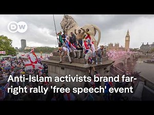 Police clash with over 100,000 anti-immigrant protesters at 'Unite the Kingdom' rally in London