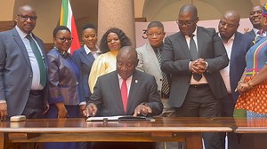 5.7K views · 90 reactions | President Cyril Ramaphosa signs the Basic Education Laws Amendment (BELA) Bill into law. The #BELABill aims to strengthen governance within South Africa's education sector. | South African Government | Facebook