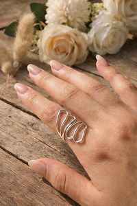 Minimalist Sterling Silver Butterfly Ring: Open Wire Wrap, Adjustable, Bohemian Tribal Jewelry, Handmade Item - Etsy Australia