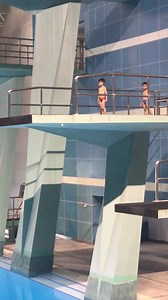 He must can be a good #diver in the future! Chen Shicong, only five and a half years old from Taizhou, #Jiangsu Province, is not timid to face the #diving platform! | T-Time HK