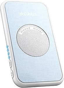 Undetectable Ultra-Slim Mouse Jiggler, Automatic Mouse Mover, with On/Off Switch and Random Interval Timer, Driver-Free Mouse Wiggler Shaker White